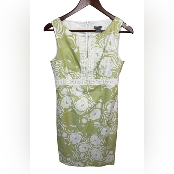 Ann Taylor 100% Cotton Floral Dress - Size 6 - Picture 1 of 4